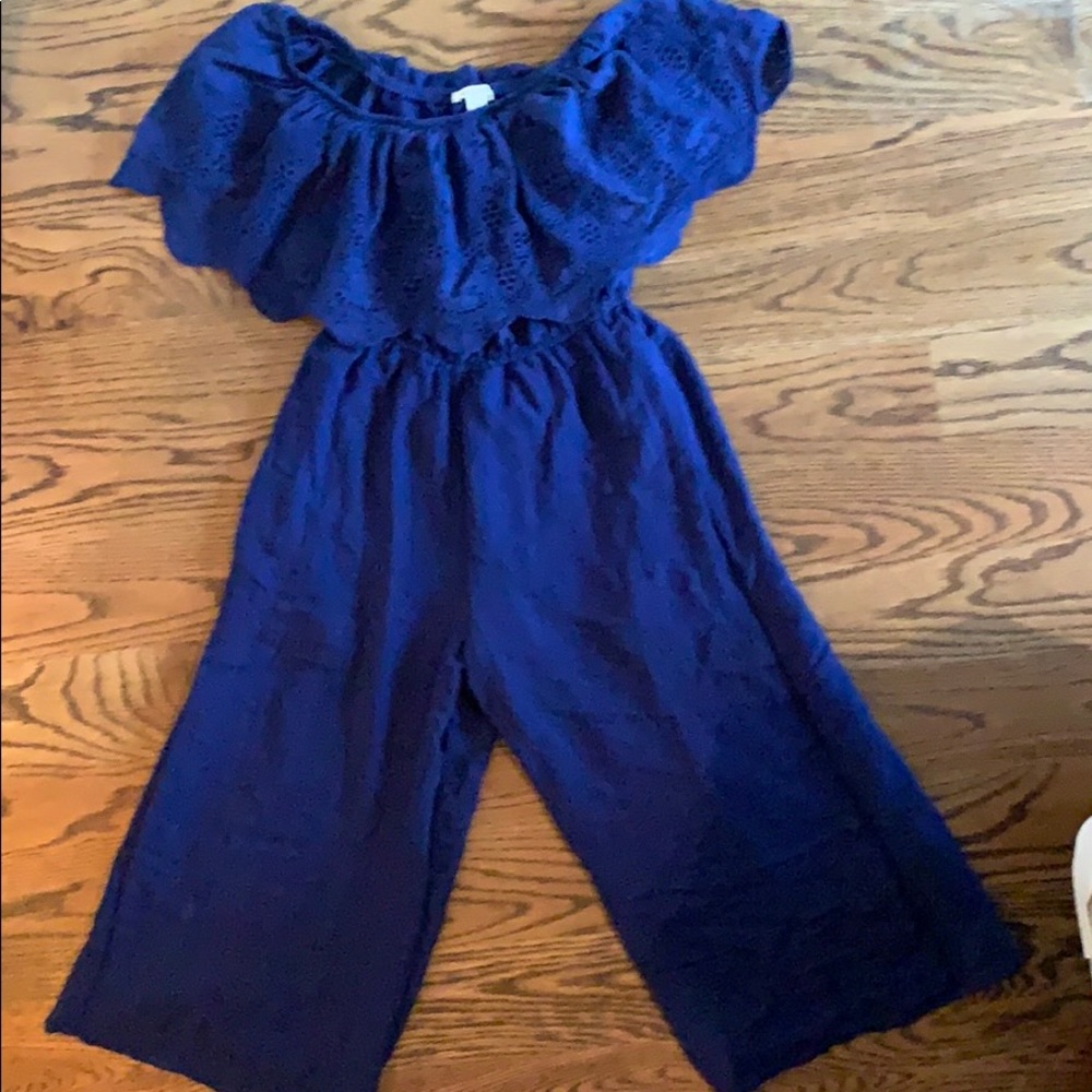 Miami Blue Off The Shoulder Romper